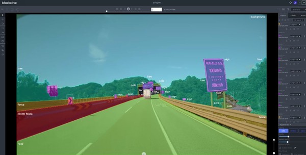 테스트웍스 ‘블랙올리브’의 데이터 라벨링 예시 (출처: 테스트웍스)