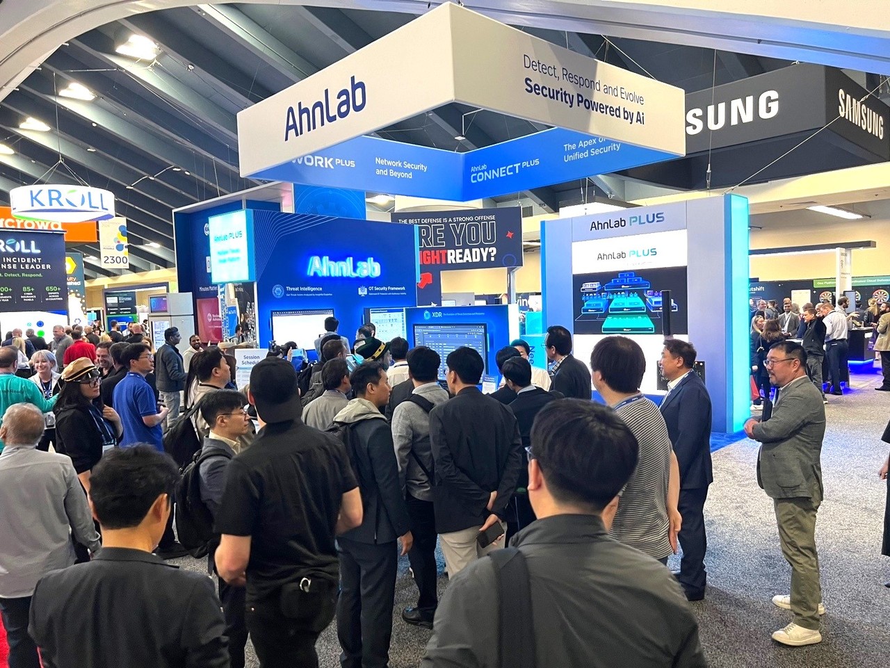 안랩의 미국 ‘RSA 컨퍼런스 2024’ 부스 전경