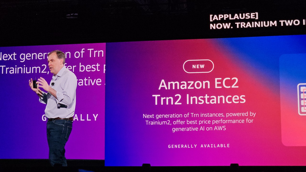 AWS 맷 가먼 CEO가 기조연설을 통해 신기술들을 발표했다.