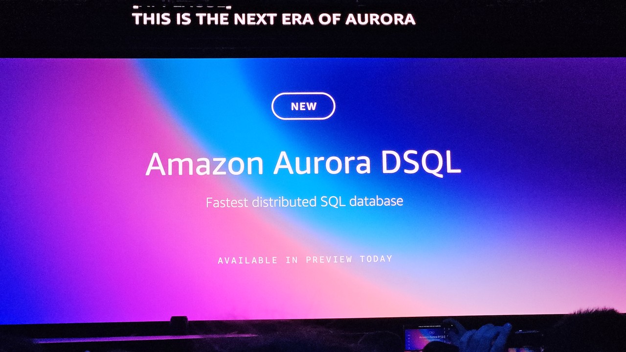 AWS 리인벤트 2024에서 아마존 오로라 DSQL이 새롭게 발표됐다.