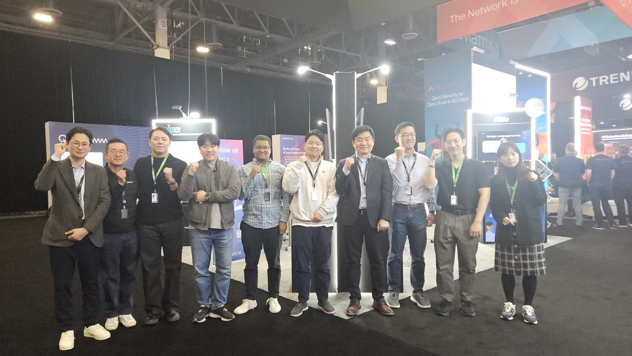 K-SaaS 기업공동관 참여 관계자들