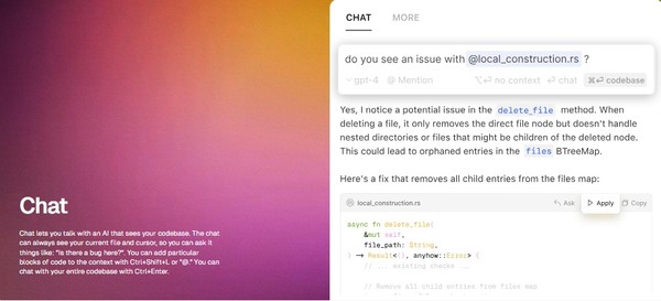  커서의 MCP 기반 AI 코딩 툴 (출처: 커서 홈페이지)