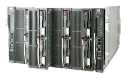 한국HP ‘프로라이언트 BL45p’ (출처: 컴퓨터월드 2005년 8월호)