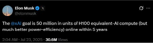 일론 머스크의 포스팅 글